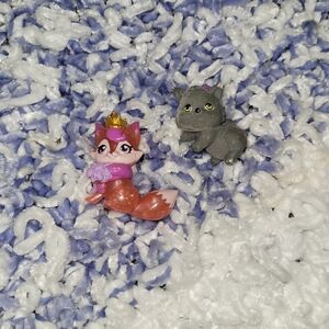 Cute Fox and Cat Figurines